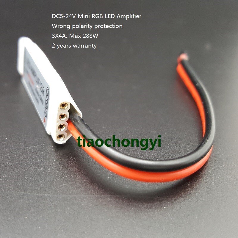 DC5-24V 12A Mini Rgb Led Signaal Repeater Versterker Voor 5050 Rgb Led Strip Licht 3X4A; Max 288W