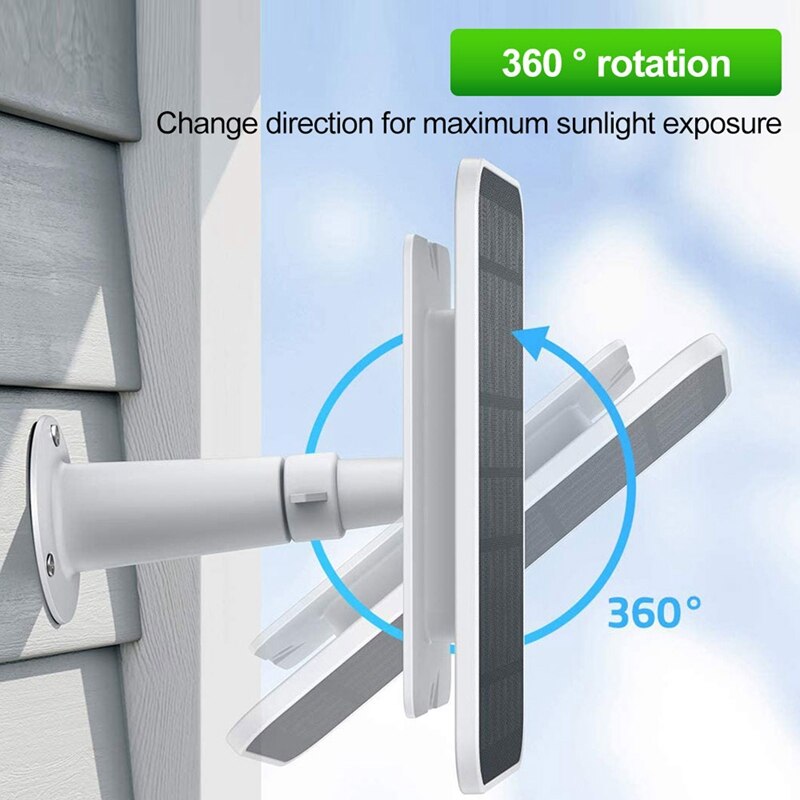 Solar Panels For Security Home Camera Monitor Outdoor Waterproof Solar Powered Charger With Charging Cable.