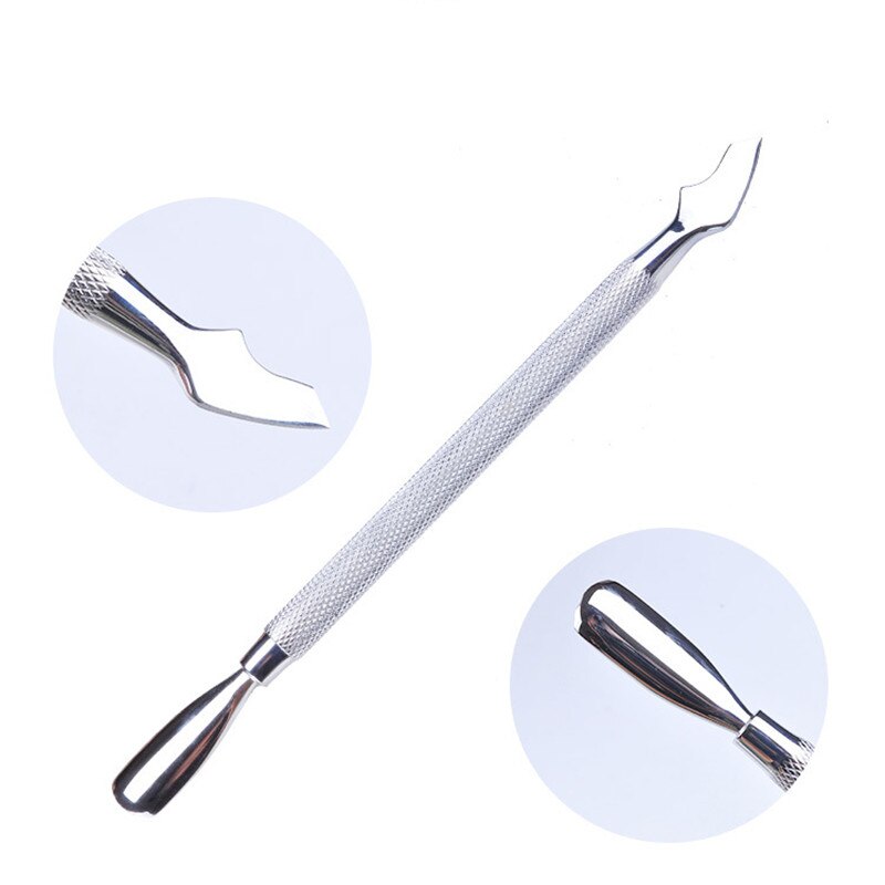 Dual-Ended Chameleon Nail Cuticle Pusher Dode-Skin Remover Rainbow Rvs Nail Art Tool: G-A011-2