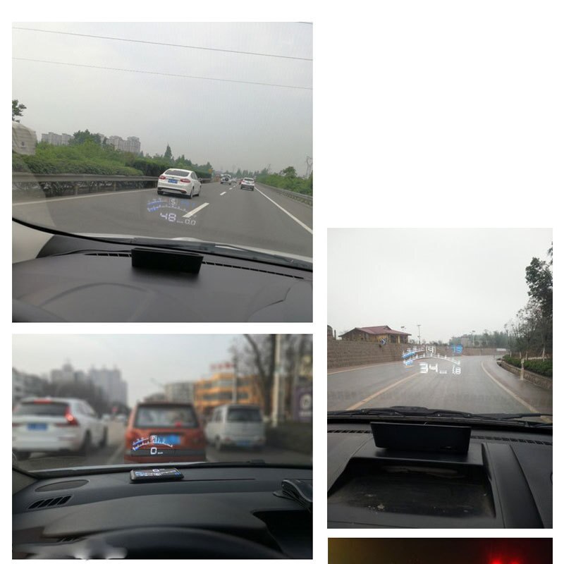 Hud Auto Head-Up Display Auto-Styling Hud Display Overspeed Waarschuwing Voorruit Projector Alarm Systeem Universele Auto