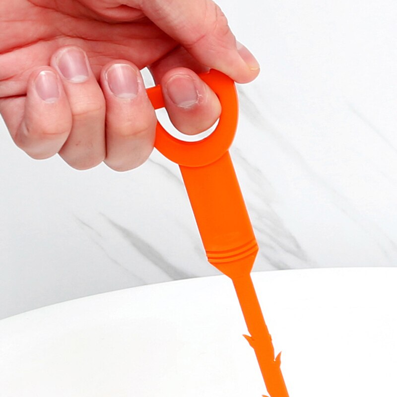 Desbloqueador de drenaje de 64CM, herramienta de dragado de tuberías de serpiente, limpiador, cepillo removedor de pelo, herramienta para baño, cocina, desatascador, fregadero, alcantarillado