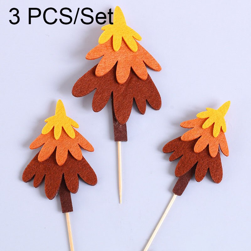 Small Tree Cake Topper Happy Birthday Party Decor Kids Boy Girl Birthday Cake Decor 1st Birthday Cupcake Toppers