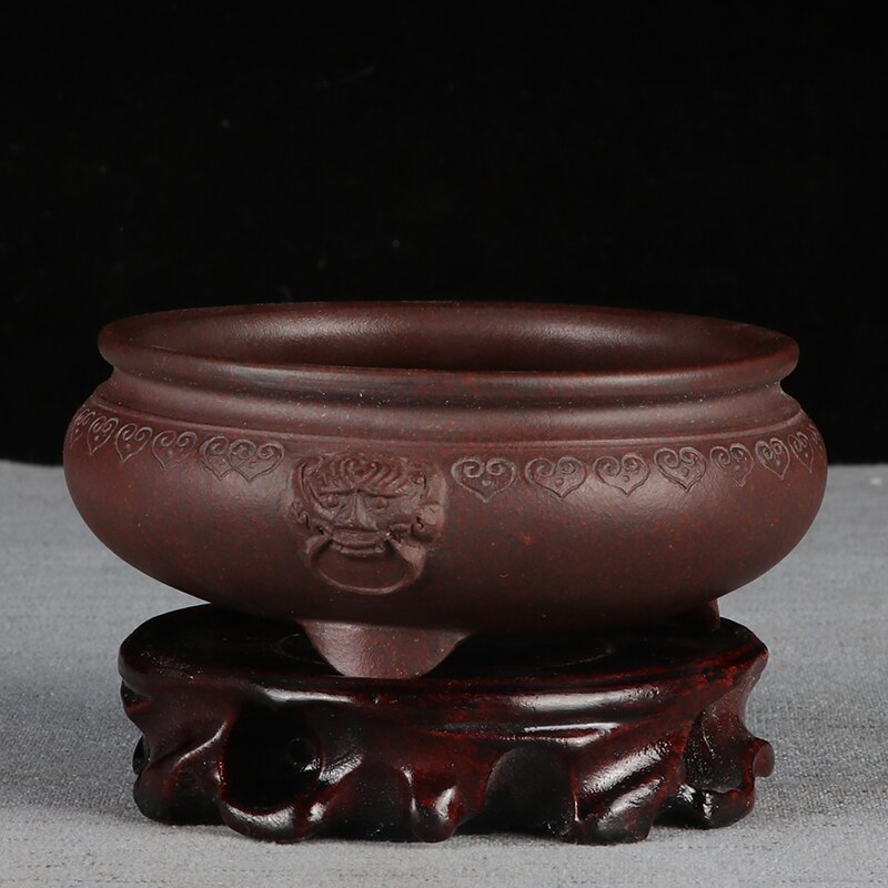 Mini pot à fleurs à sable violet | Petit pot à bonsaï, bassin non glaçure, pot de fleurs de jardin, YiXing