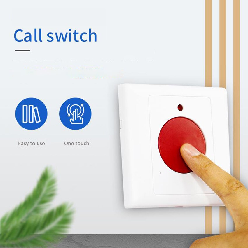 SOS Pull-Rope Emergency Button Wall Panel Fire Alarm Manual Button For Elderly/Patient Use At Home Hospital Nursing Home Hotel