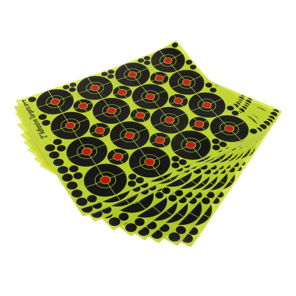 160pcs 2'' Shooting High Visibility Florescent Paper Targets for Training