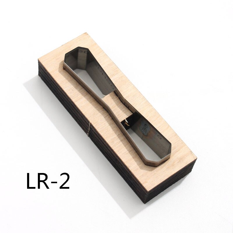 Leather Craft Zipper Puller Cutter Japan Steel Blade Zip Pull Template Cutting Mould Handmade Punching Tools DIY: LR-2