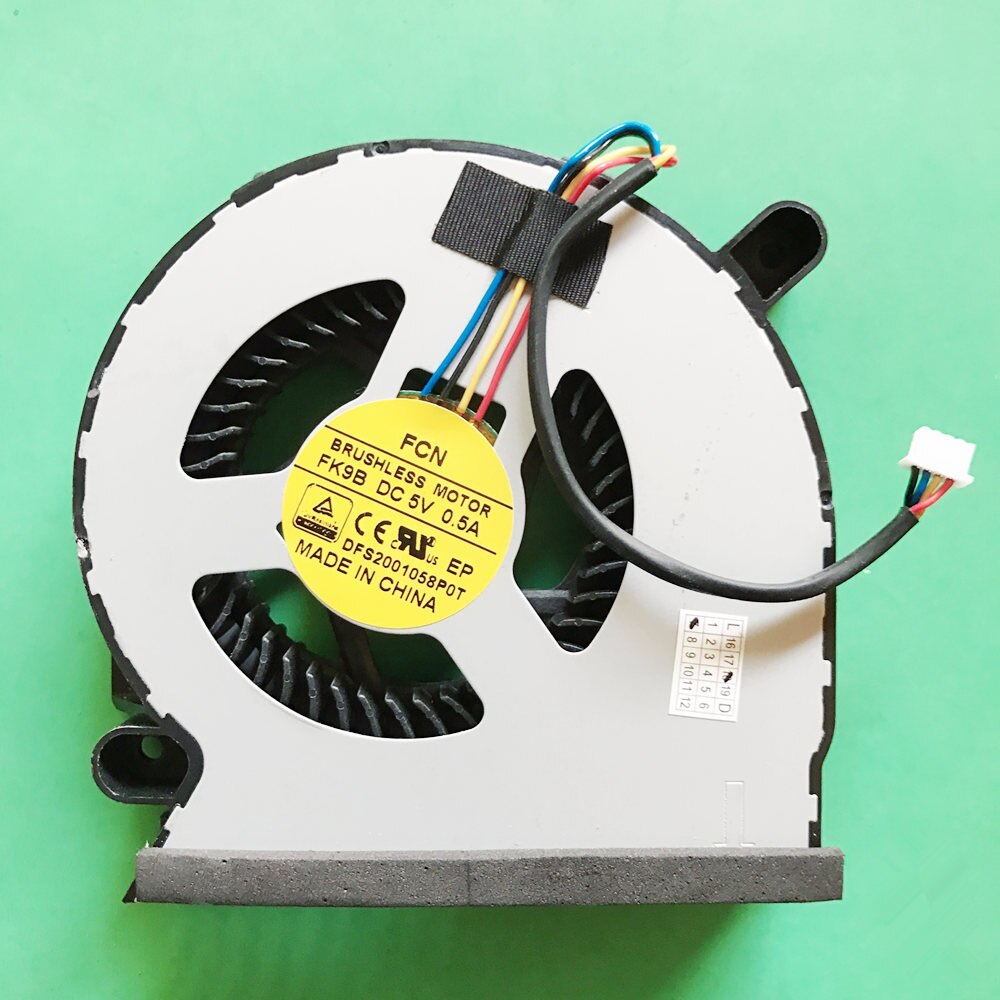 laptop CPU cooling fan Cooler PC for FCN FK9B DC5V 0.5A DFS2001058POT DFS2001058P0T