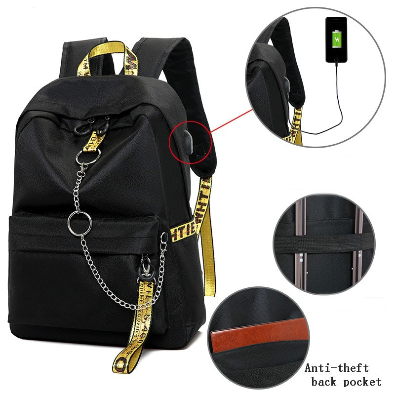 USB Laptop Backpack Women Men Waterproof Anti theft Travel Backpack School Bag For Teenage Boys Girls Students Bookbag Mochila