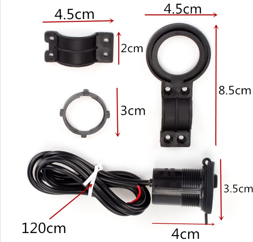 Motorcykel universal biltelefon usb oplader strømadapter stik til ducati 999 s r diavel carbon  s4rs streetfighter  s 848