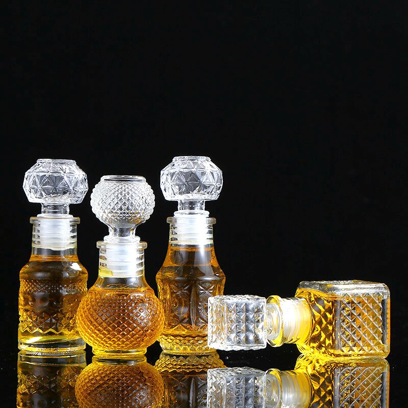 Jarra de miel de cristal de lujo X15, jarra de 50ml de capacidad, 2oz, decantador, botellas de vidrio de almacenamiento, de de boda, tarros de miel