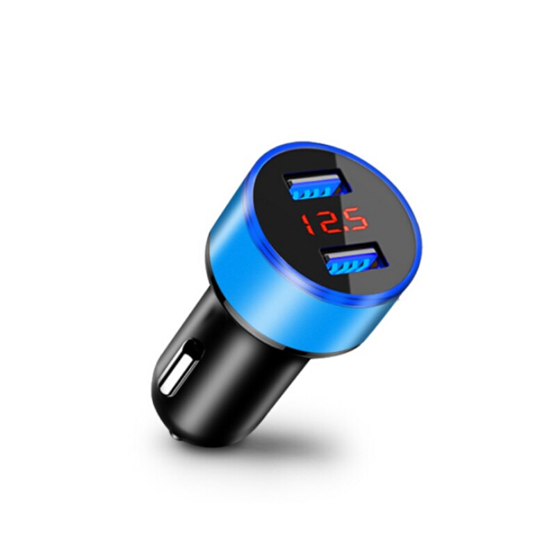 Usb bil led telefonlader biltilbehør til mazda 2 3 5 6 cx-3 cx-4 cx-5 cx5 cx-7 cx-9 atenza axela: Blå