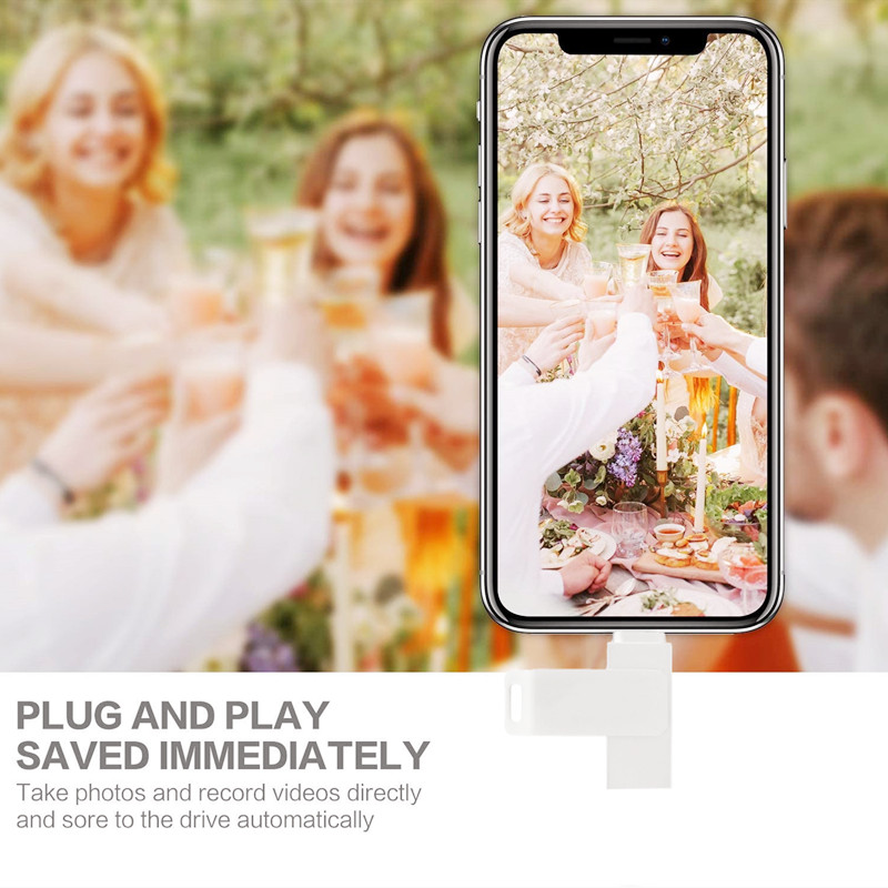 Usb 3.0 Flash Drive for iPhone otg 3 in 1 32GB/64GB/128GB/256GB/512GB usb3.0 Pendrive for Iphone7/8/9/11/13/14/X for Ipad