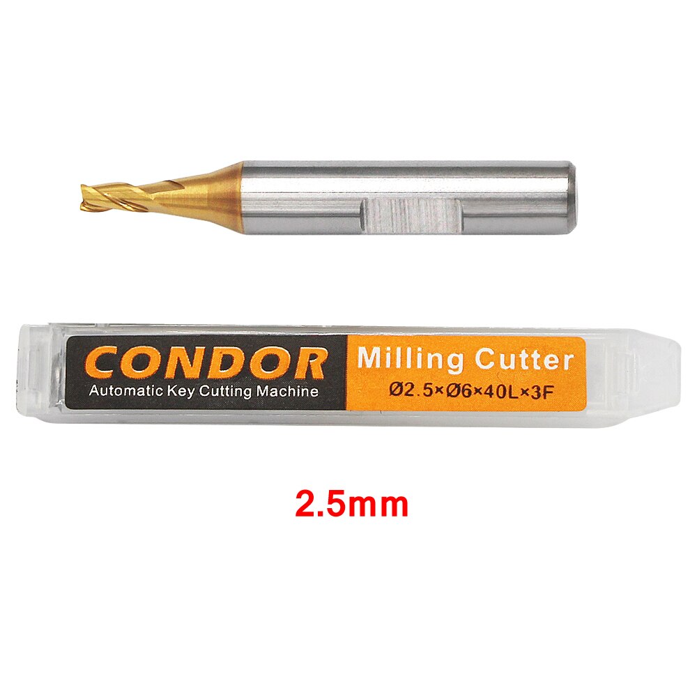 1.0mm 1.5mm 2.0mm 2.5mm Milling Cutter Probe for Xhorse CONDOR XC MINI Plus XC-007 Dolphin XP-005 XP-007 Key Cutting Machine: 2.5mm