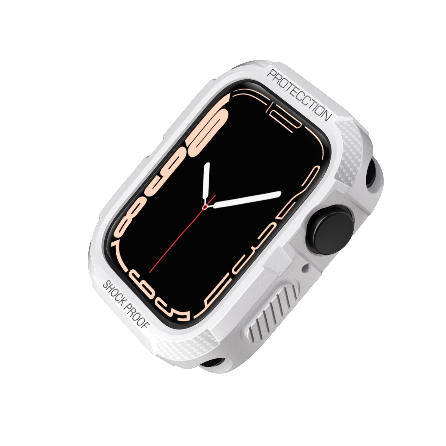 Couvercle robuste pour coque Apple Watch série 7, 44mm 40mm 45mm 41mm se 6 5 4 3, protecteur d&#39;écran TPU, accessoire iWatch: White / 38mm or 40mm or 41MM