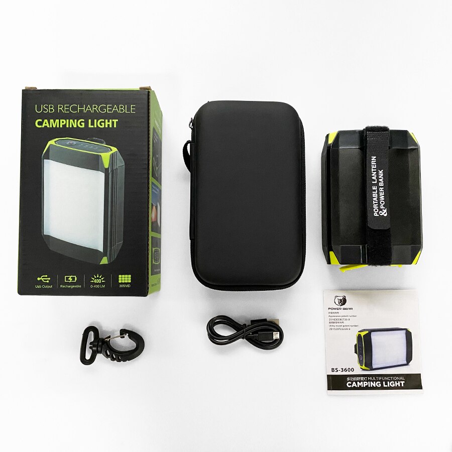 Praktische mobiele powerbank zaklamp usb oplaadbaar kampeertent licht buiten draagbare hanglamp 30 led lantaarn licht