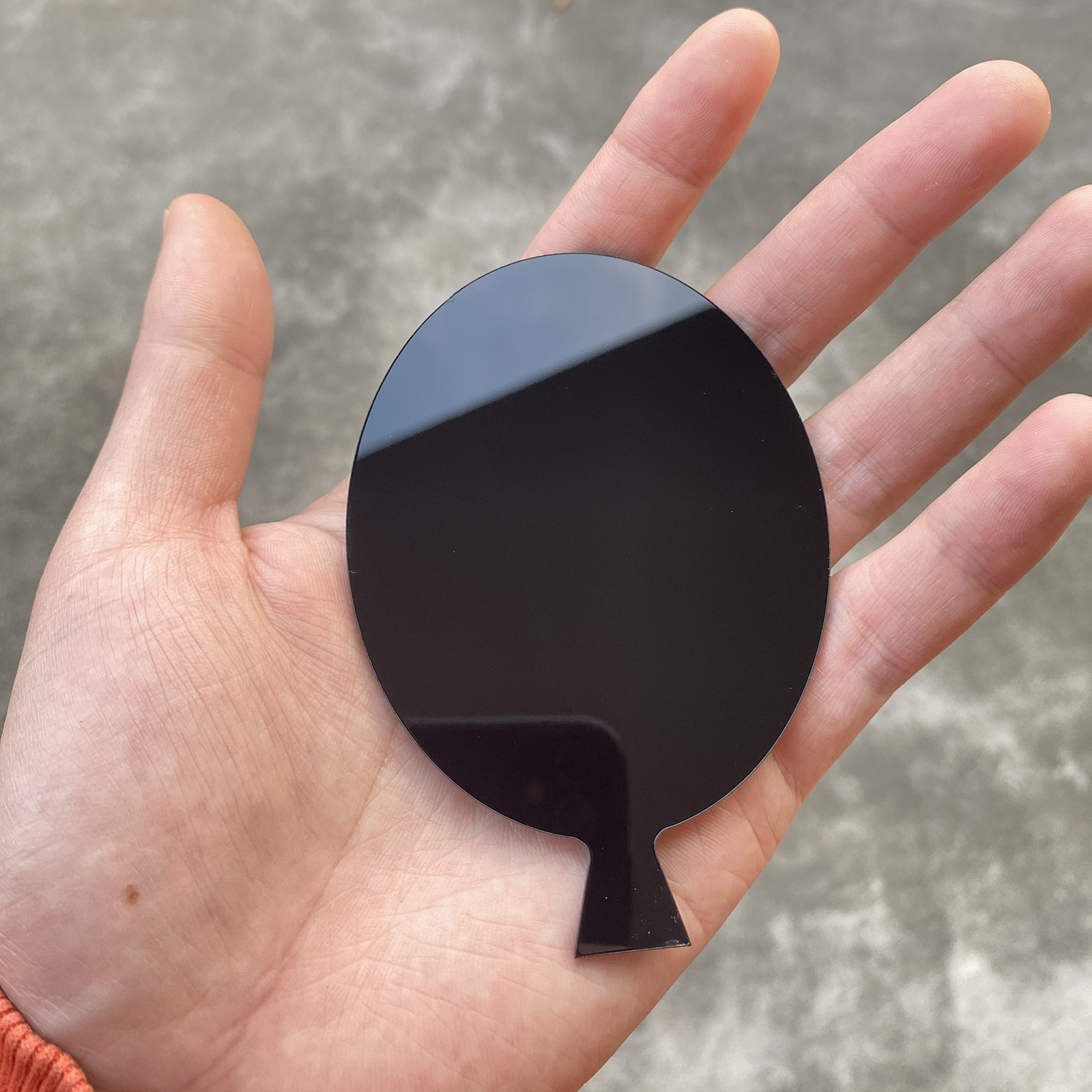 Balloon Acrylic Milestone Blanks,DIY Milestone Balloons Cards for Baby Photo Props,Baby Shower,Baby Keepsake,Wedding Decor: black / 50pcs