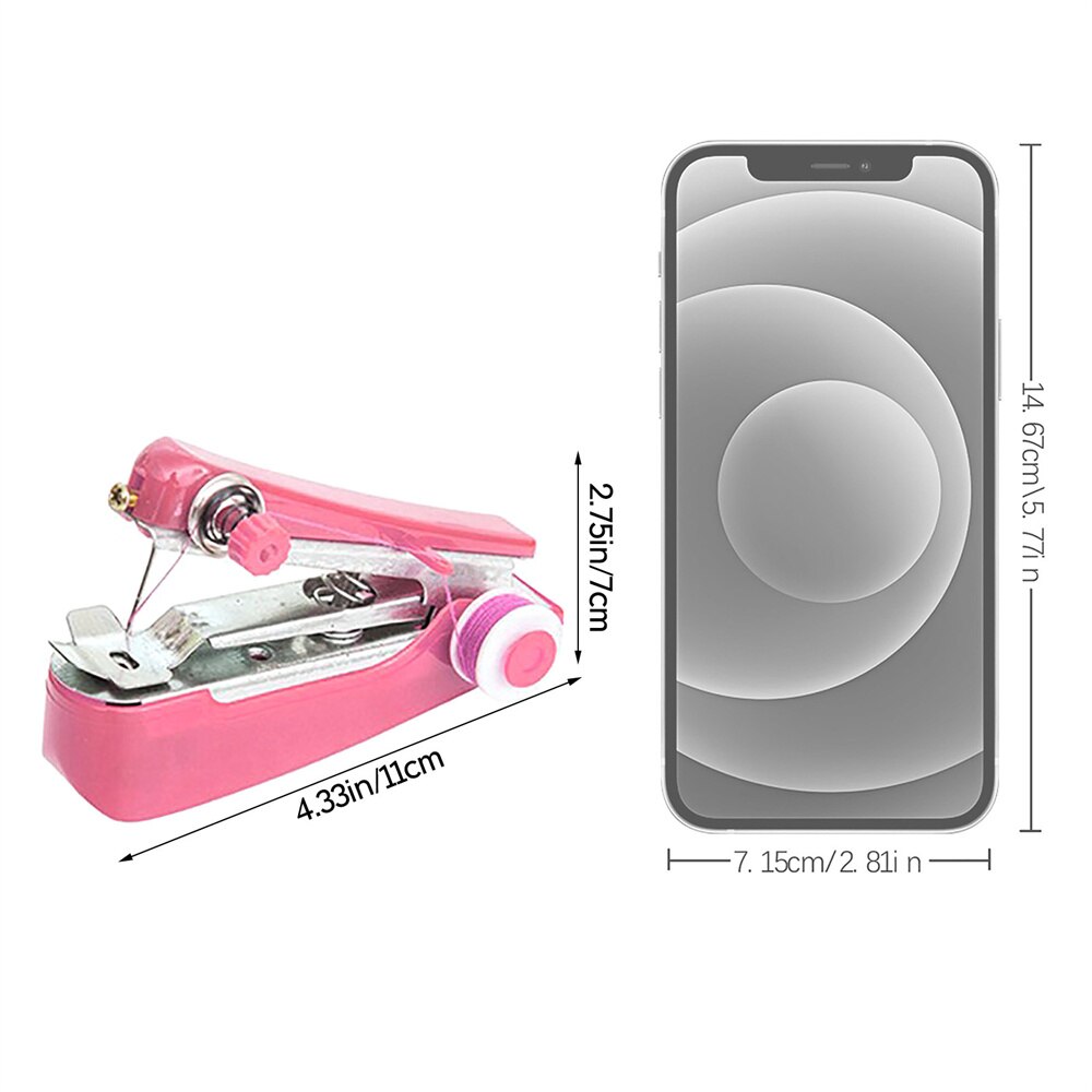 Mini Machine à coudre manuelle Portable, 1 pièce, ourlet roulé, pied presseur, outil de couture manuel, accessoire domestique
