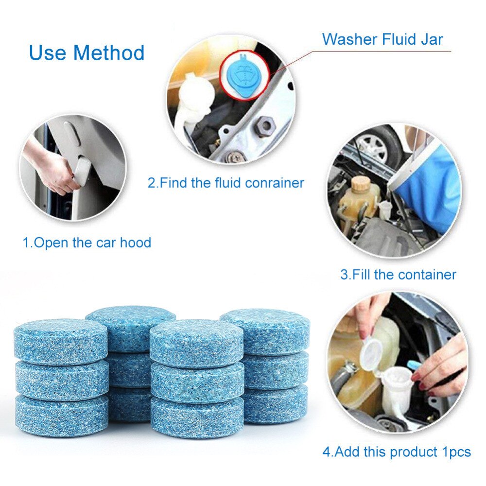 Car Wiper Glass Cleaning Washer Car Windshield Cleaner Tool Window Glass Cleaner Car Accessories 1PCS=4L Water