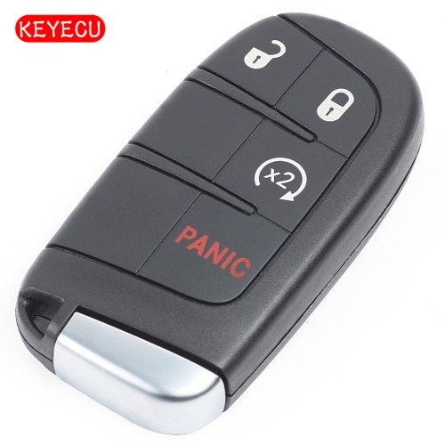 Keyecu Smart Remote Key 3 + 1 Knop 433 Mhz ID46 Chip Fob Voor Dodge Challenger Journey fcc: M3N-40821302