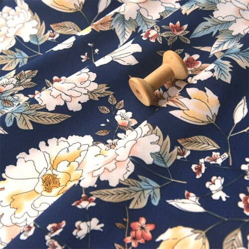 Printed Polyester Chiffon Fabric Spring and Summer Women Shirt Print Fabric Full Polyester Textile Apparel Material: 200x150cm