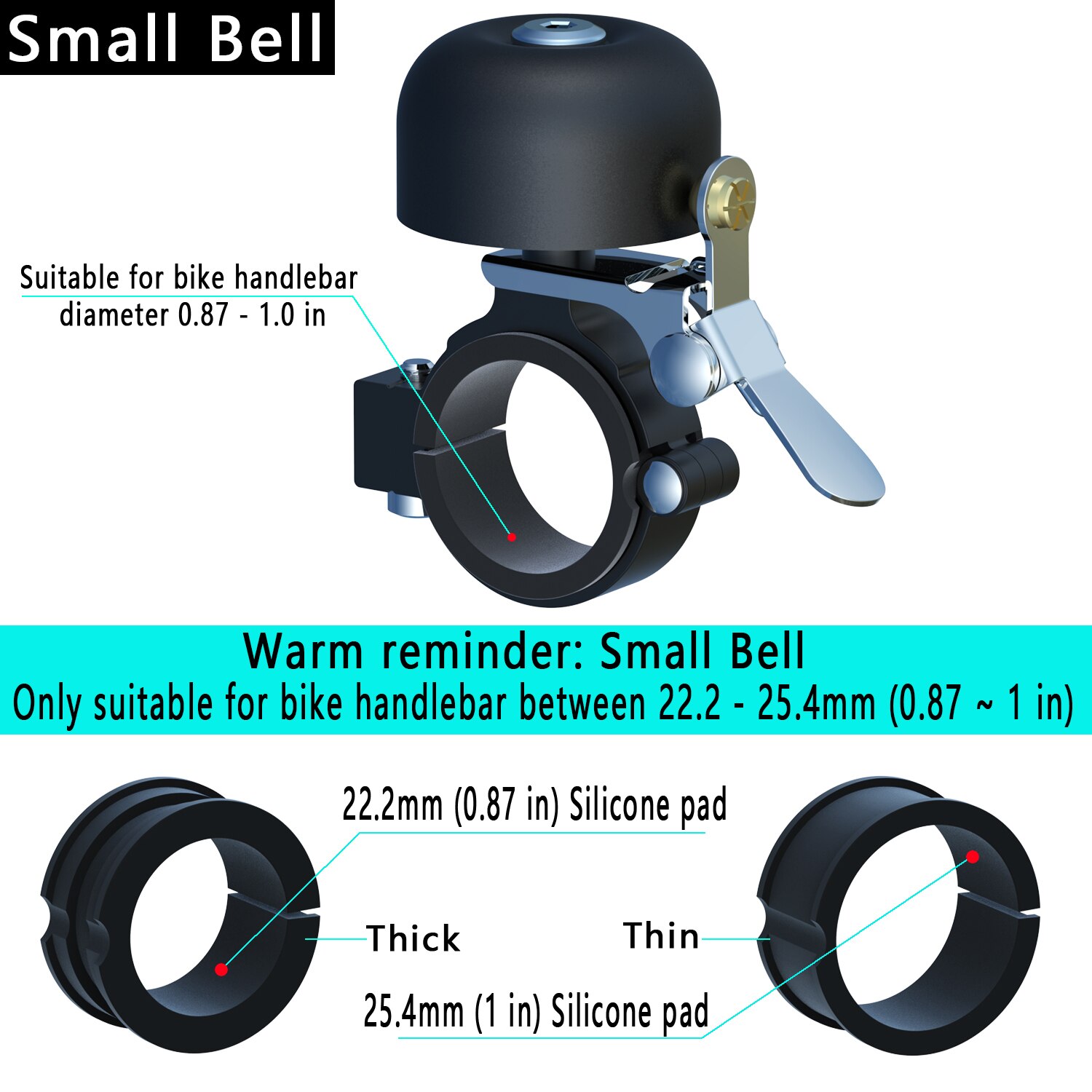 Greallthy Classic Brass Bicycle Bell, Crisp Loud Sound Bike Bell, Mountain Bike Horn, Safety Ride Siren bike Cycling Accessories