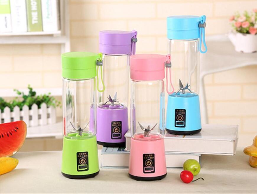 380ml USB Rechargeable Juicer Cup Juice Citrus Blender Lemon vegetables fruit Milkshake Smoothie Squeezers Reamers Bottle