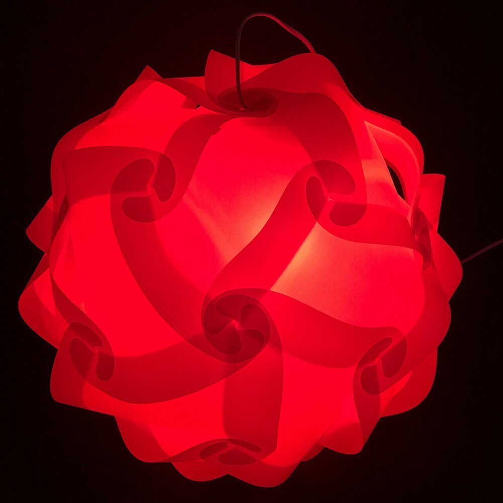 30 stuks 25cm doe-het-zelf puzzel lampenkap moderne legpuzzel lamp lichtkap plafond kroonluchter hanger kerstdecoratie