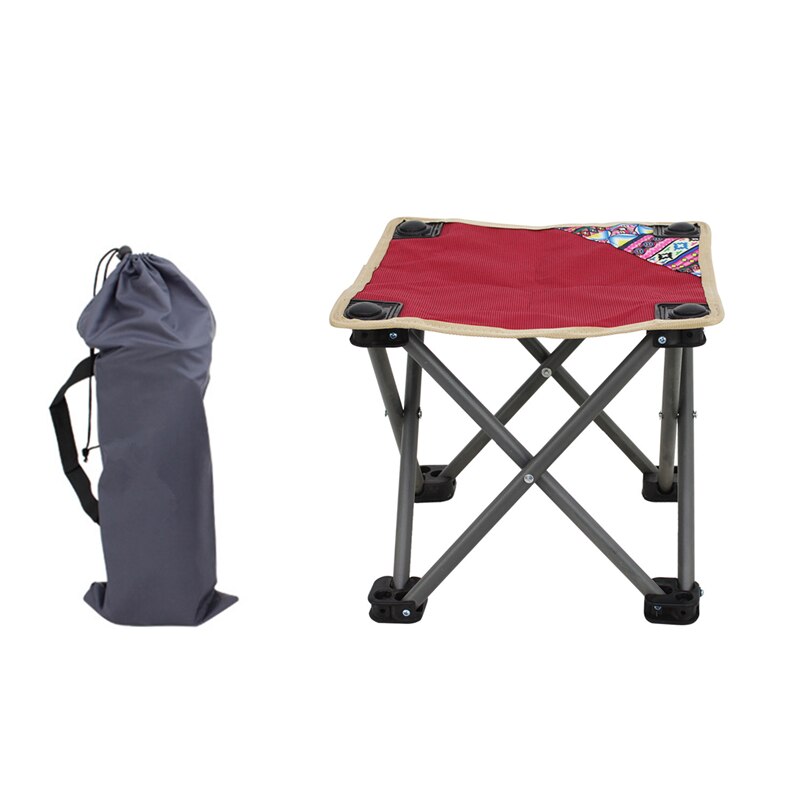 Udendørs bærbar letvægtsstol camping picnic fiskeri foldestol oxford stof foldbar stol holdbart tilbehør