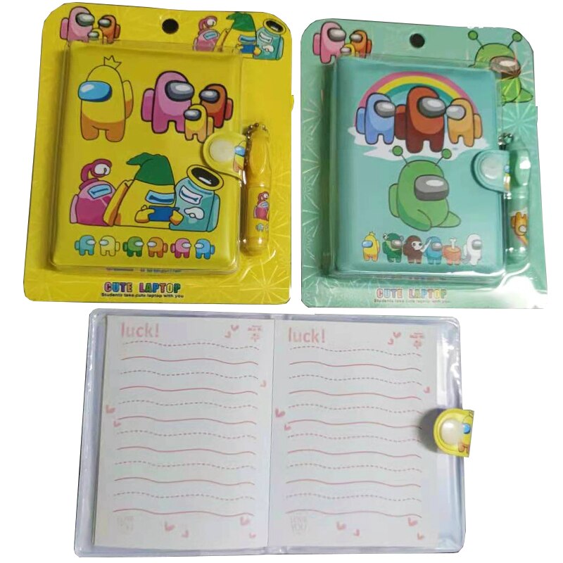 2022 Kawaii Journal Cute Cartoons Notebook Color Page Notebook Diary Agenda Notepad School kids Stationery