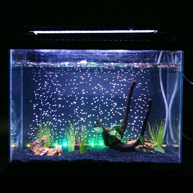 Aquarium Led Bubble Light Kleurrijke Verlichting Met Aquarium Led Kleur Lamp Tank Duiken Light Remote Bubble Controle Licht Vis T3F2