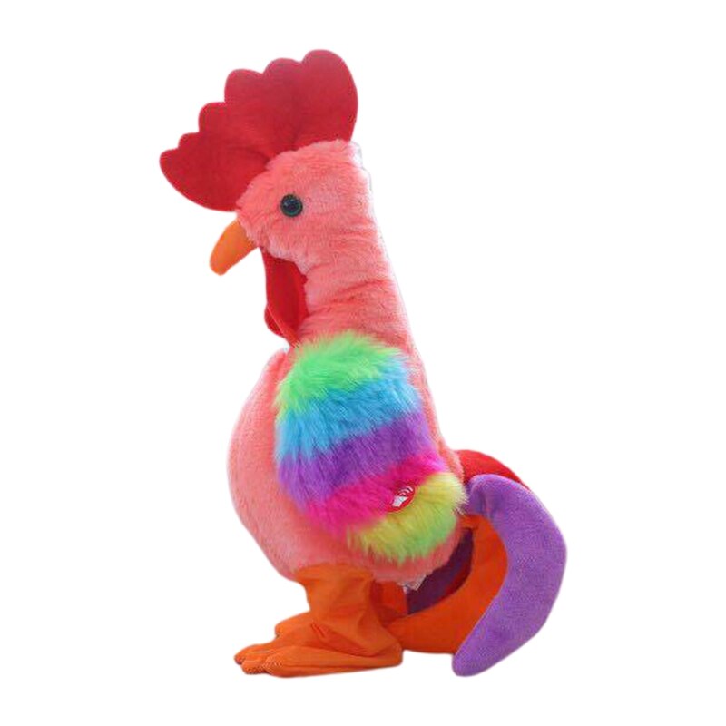 Robot Kip Huisdier Speelgoed Elektronische Screaming Haan Elektrische Grappig Dance Sing Soft Knuffel Muziek Animal Kids: PK