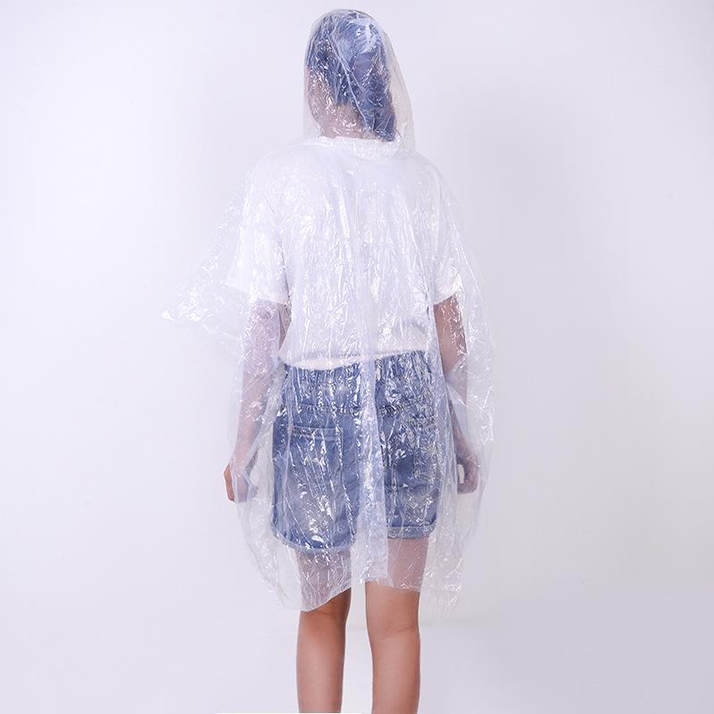 Chubasquero desechable para adulto, bolsa de viaje de suspensión, embalaje compacto, almacenamiento, E0959