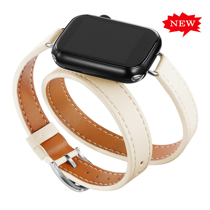 Leren band voor Apple Watch Band 40 mm 41 mm 44 mm 45 mm 49 mm 38/42 mm correa IWatch Series 8 7 6 SE 5 4 Ultra vervangende armband