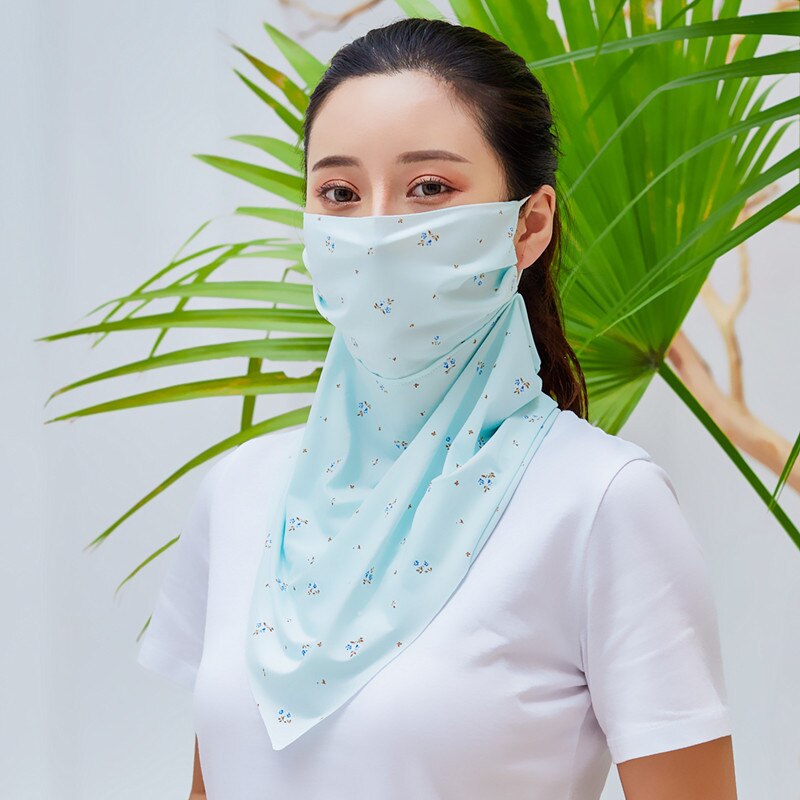 neue Seide Schal Maske Halstuch Sonnenschutz Magie Schals Nacken wickelt Schal Maske Schal Frauen