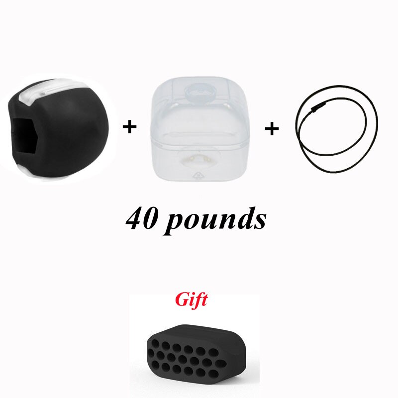 Simulator for Cheekbones Jaw Exerciser Jawline Jawzrsize Trainer Exercise Ball Jawliner Jawrsize Line Chew Ball Workout Muscle: Silver