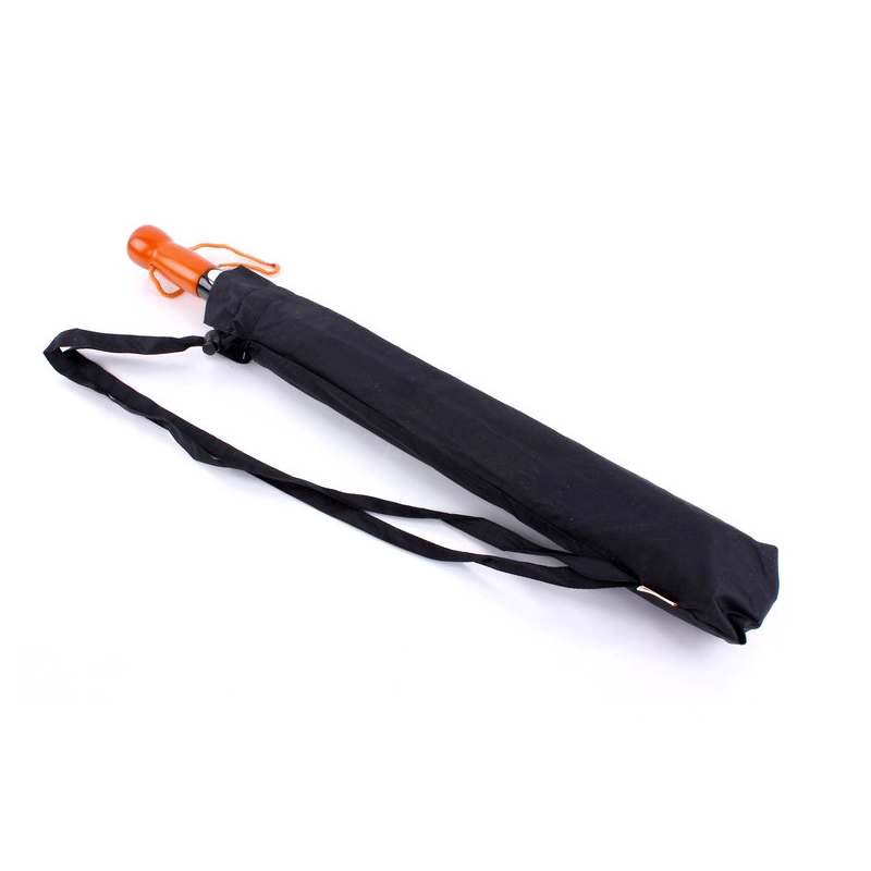 EasyZreal Nuovo Grandi Ombrelloni Uomini Automatico Ombrello Antivento Pioggia 2 Pieghevole Di Legno Lungo Manico Pesca Maschio parasole per Il Regalo Uomo: nero