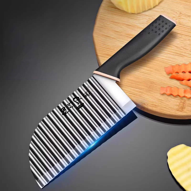 For kitchen, chef knife cutter potato chips, chef knife Cutter potato chips, Fruit knife knife, Cutter: green