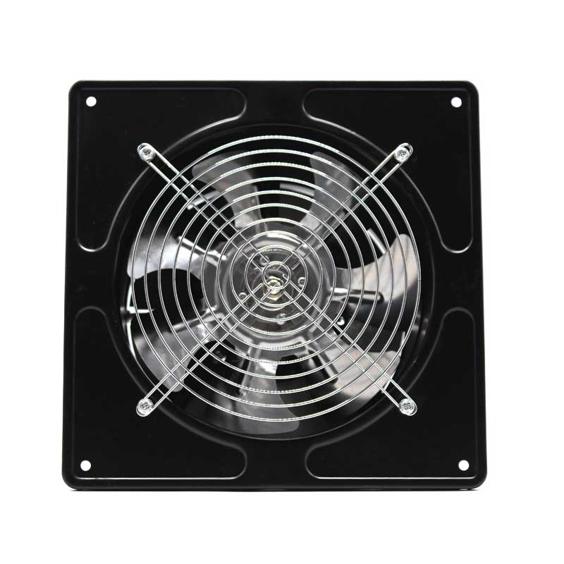 7.48inch Ventilator Extractor Wall Mounted 220V Exhaust Fan 45WLow Noise Home Bathroom Kitchen Garage Air Vent Ventilation: black