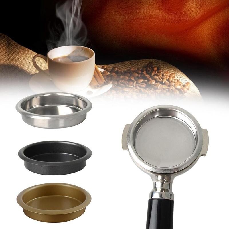 58mm mini metall blindfilter backflush innsatskurv til espresso kaffemaskin tilbakespyling rengjøringe blind bolle kaffetilbehør