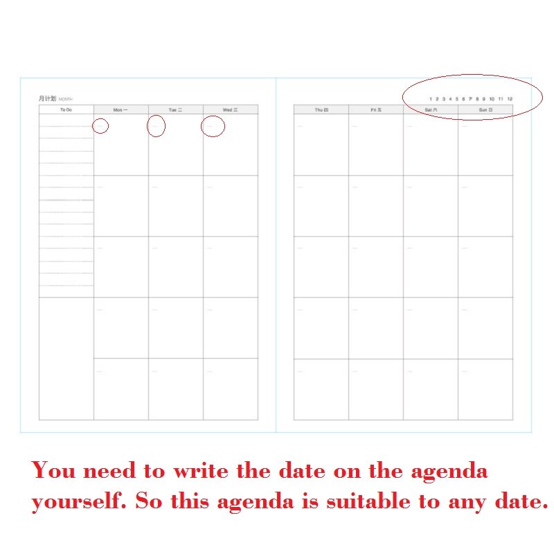 Notebook 365 Days Plan Book Students Manage Time Schedule Notebook 365 Planner School Supply Cuaderno