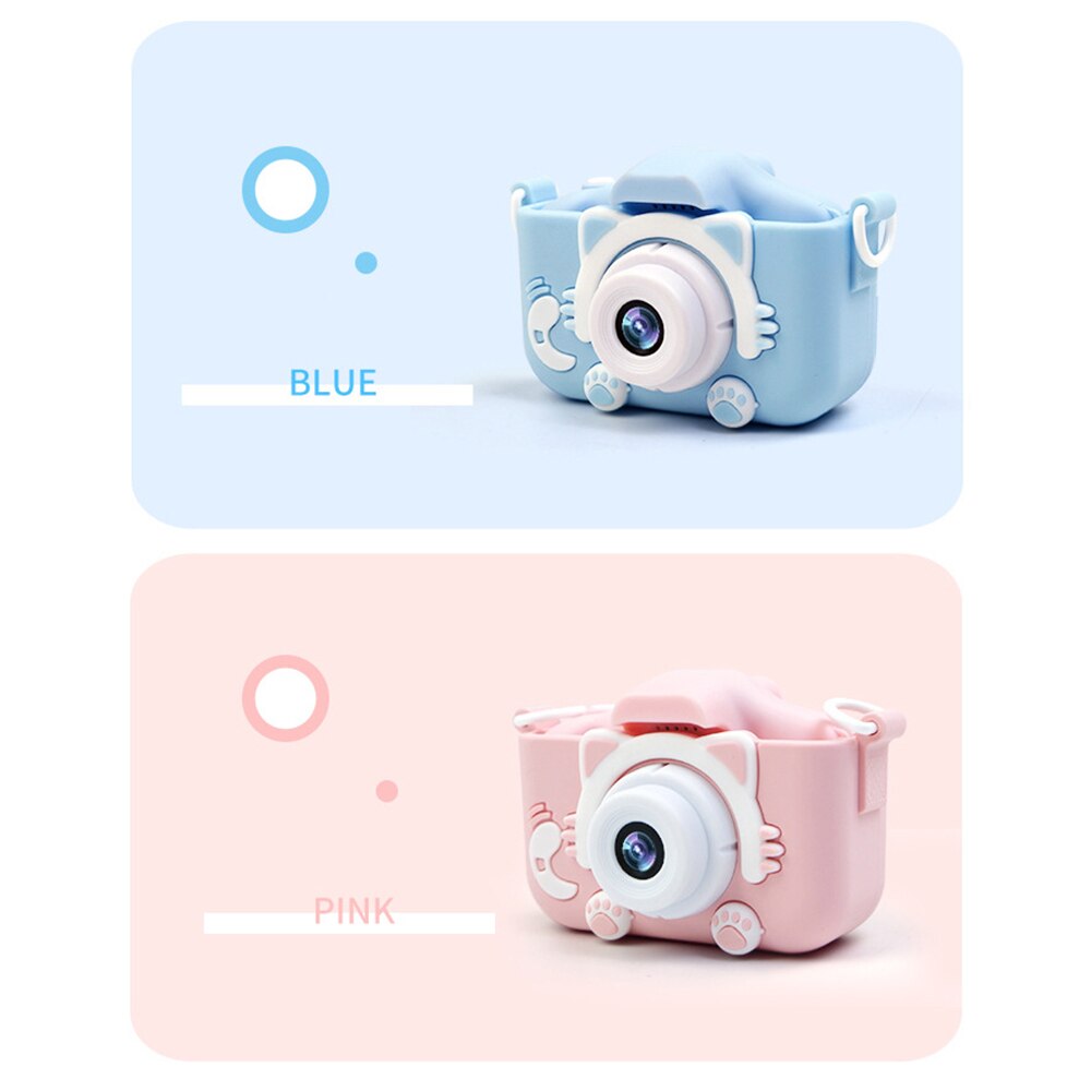 2000W Cute Kitten Children'S Digital Mini Camera X5s Dual Camera HD Photo Taking Macaroni Candy 2.0 Inches