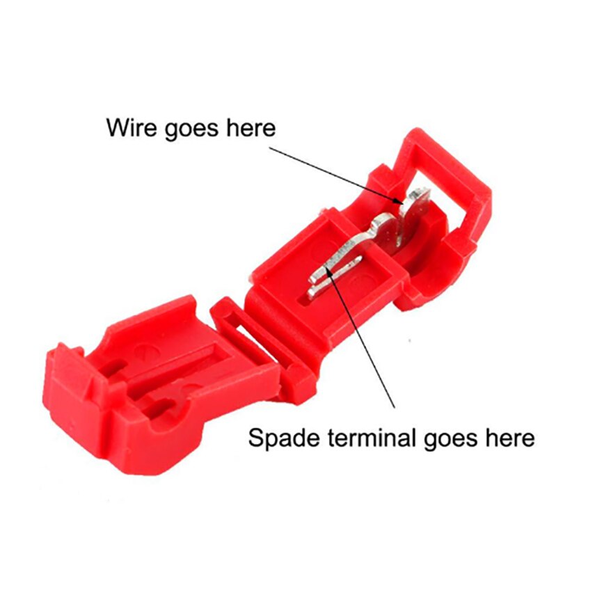 240 PCS T Tap Electrical Yellow, Red Blue Electrical Connectors Quick Wire Splice Taps and Insulated Male Quick Disconnect Term