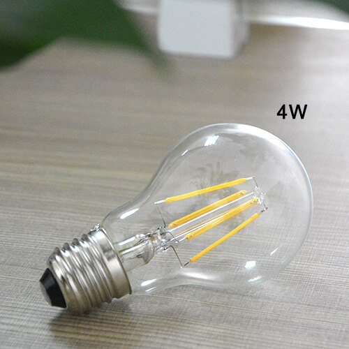 LightInBox AC220V E27 2W 4W 6W 8W COB LED Filament Glass Bulb 1Pcs lastest Antique Retro Edison Incandescent LED lamp