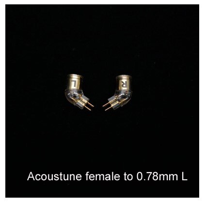 MMCX/0.78MM męski na acoustane UE IPX pentacon ucho MMCX kobiece słuchawki konwersja Pin końcówka do konwersji Adapter: Srebrny