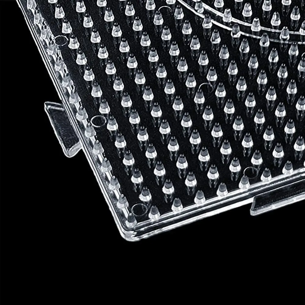 Fusibili Perline Tavole 5mm Grandi Puntali in plastica trasparente per bambini Perline artigianali Pixel Puzzle Pegboards Creativo Fatto a mano Giocattolo artigianale Regalo