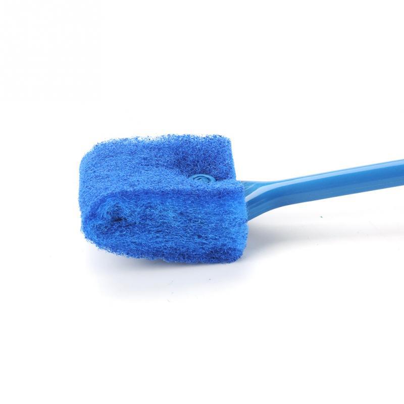 1PC Fish tank brush long handle brush double-sided cleaning brush aquarium tank wiper turtle tank cleaning appliance length 40cm