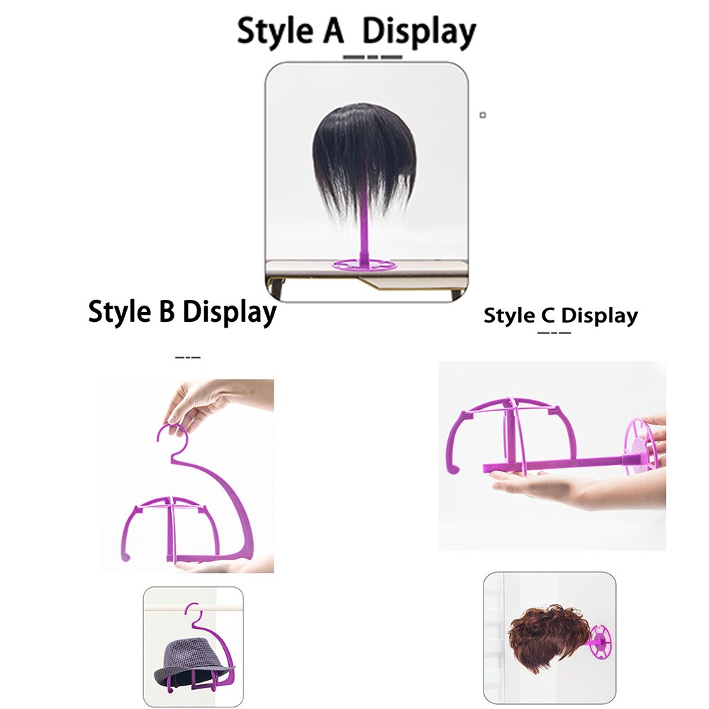 Wig Stand Head With Tripod Hat Display Hi Holder and for Making Hats Hanger Support Wigs Storage Tools a Heads Hair Wighead