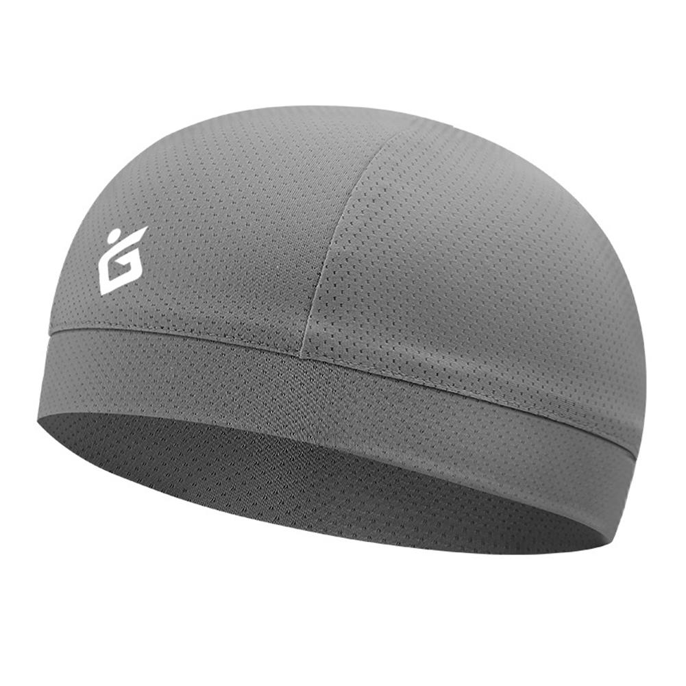 Cooling Skull Cap Breathable Sweat Wicking Cycling Hiking Running Hat Cap Suitable For Head Circumference 54-58cm: Dark Gray