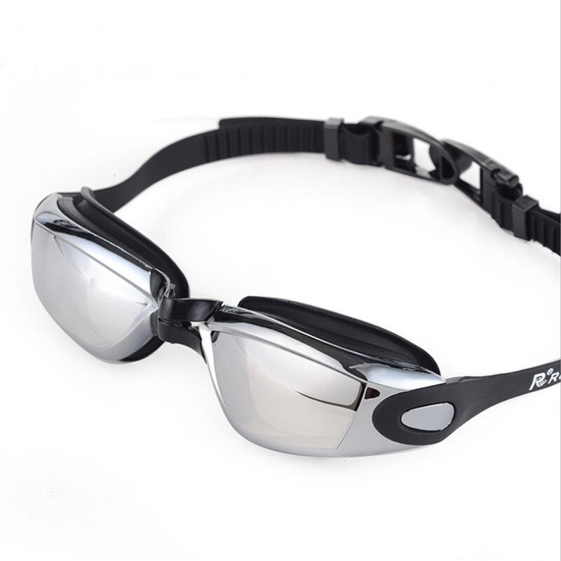 Zwembril Waterdicht Anti Fog Zwembad Bril UV Galvaniseren Zwemmen Bril Masker voor Volwassenen Verstelbare Eyewear Bril