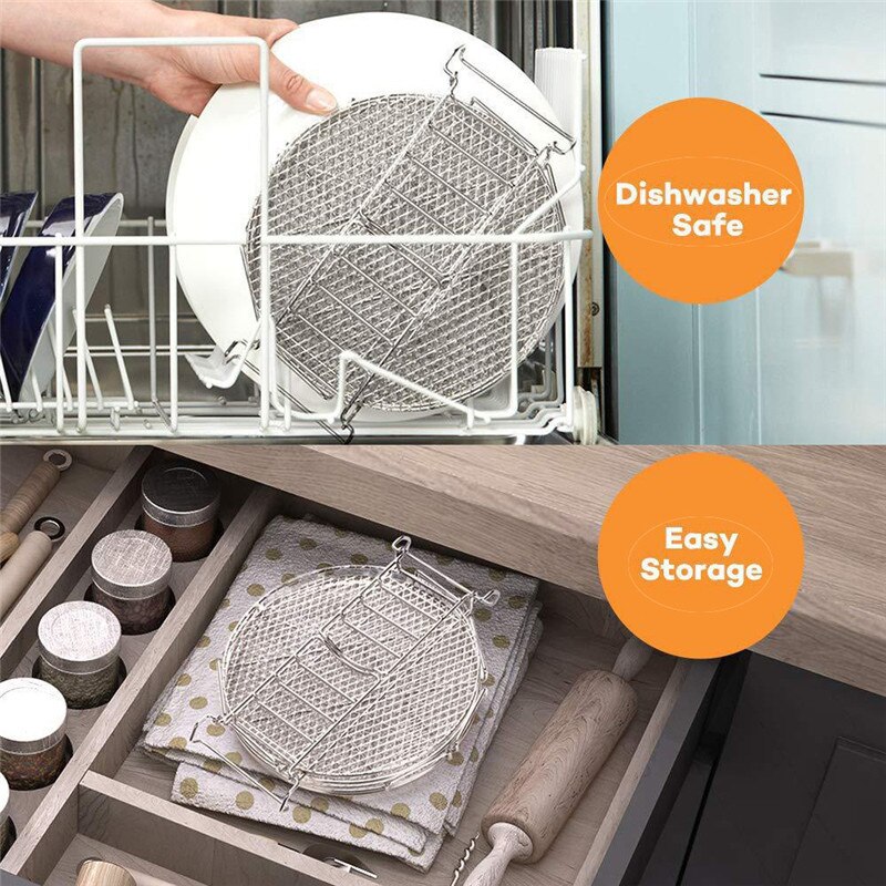 Air Fryer Accessories 5-layer grill for Ninja Foodi Dehydrator Stand Food Grade for Dehydrator Rack tand Accessorie